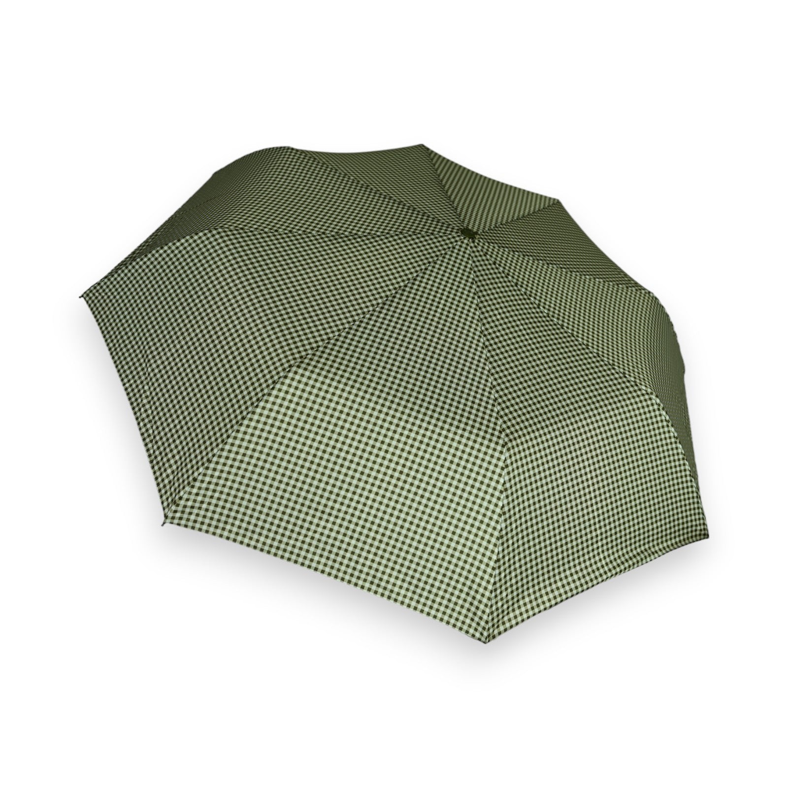 Parapluie pliant automatique vichy kaki