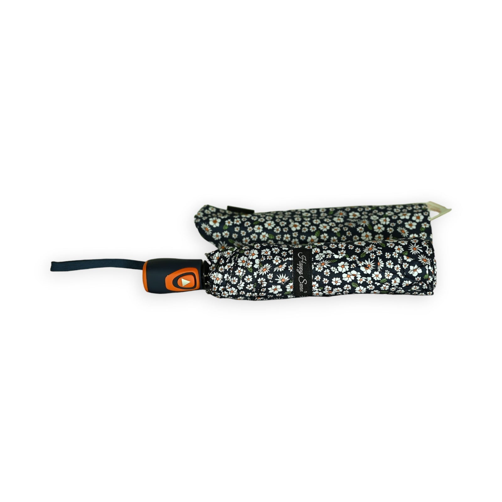 Parapluie pliant semi automatique imprimé liberty bleu marine