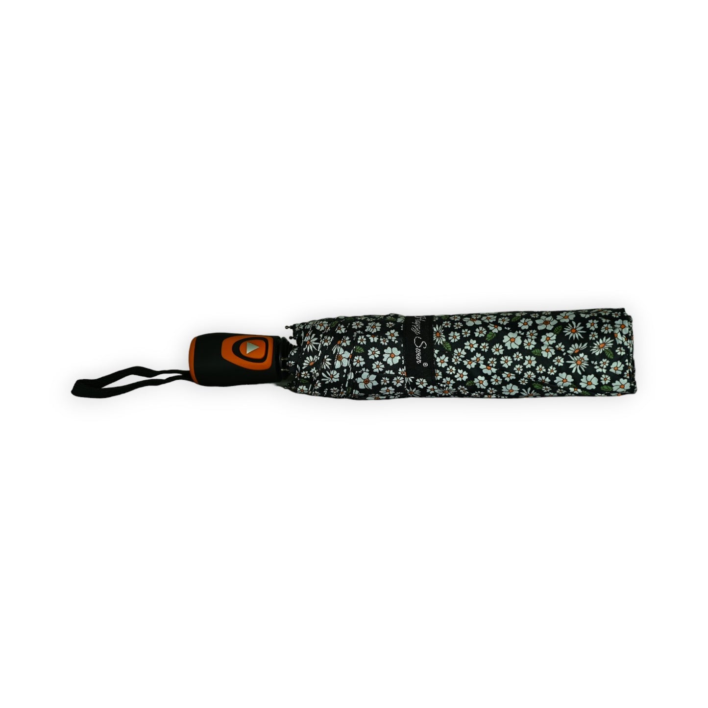 Parapluie pliant semi automatique imprimé liberty noir
