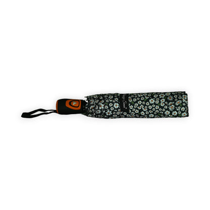 Parapluie pliant semi automatique imprimé liberty noir