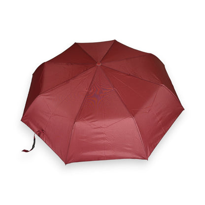 Parapluie pliant semi automatique uni Bordeau