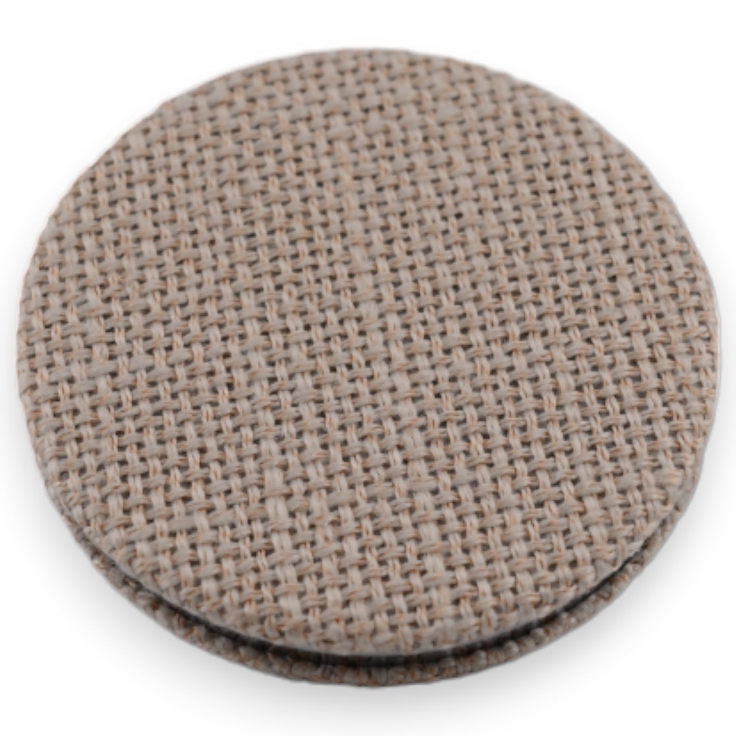 Petit miroir de poche beige coeur fleur 3D parme