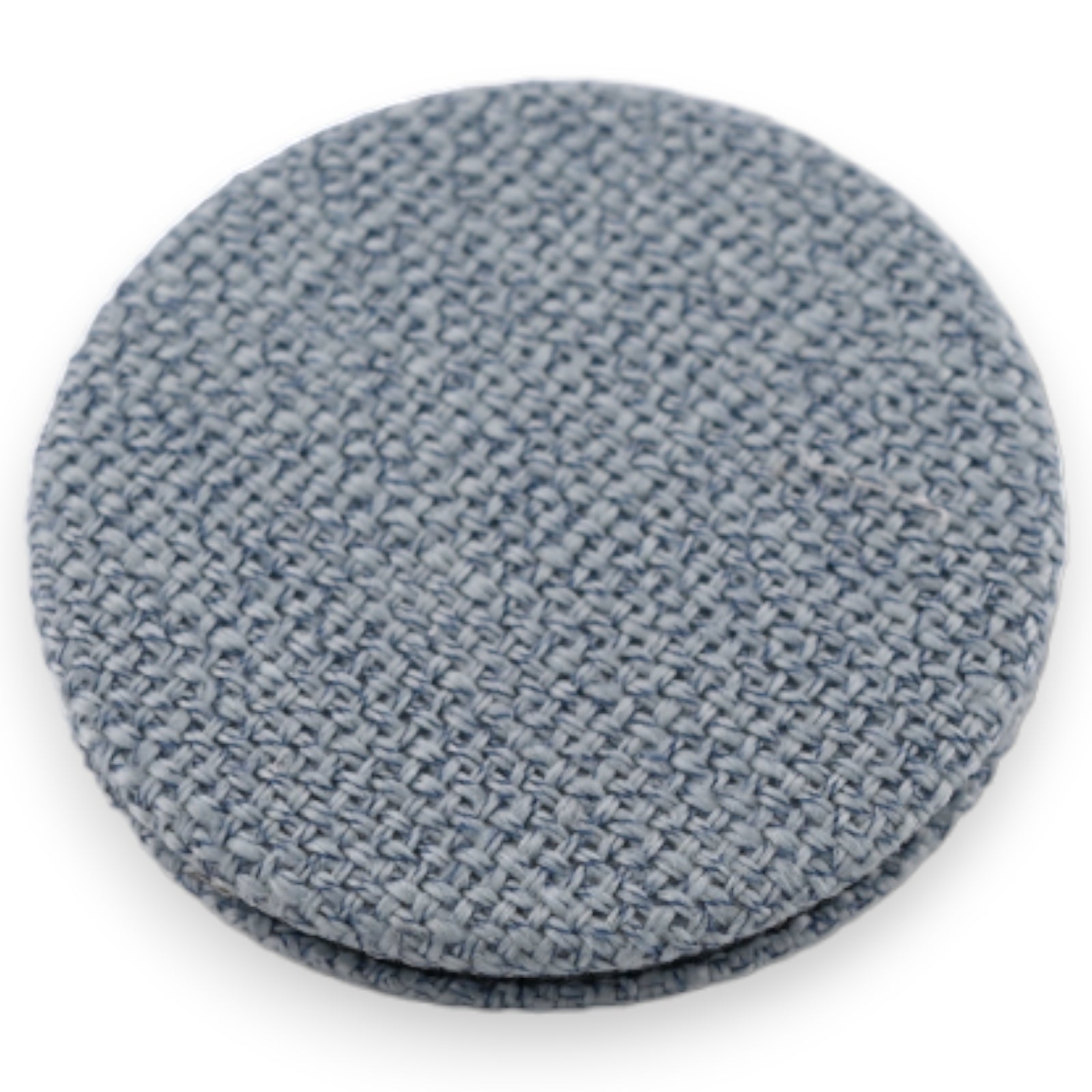 Petit miroir de poche bleu ciel coeur fleur 3D parme