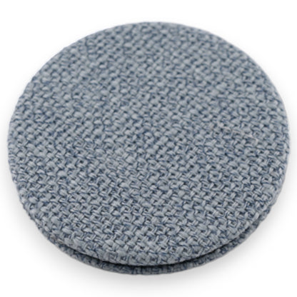 Petit miroir de poche bleu ciel coeur fleur 3D parme