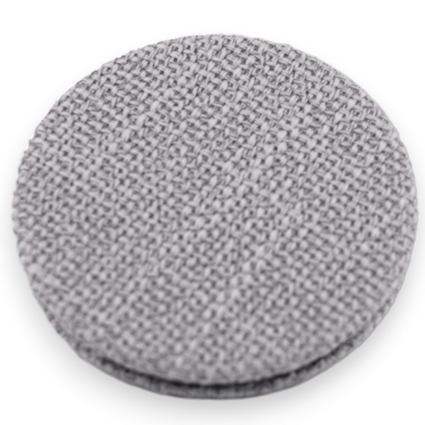 Petit miroir de poche gris  cœur fleur 3D rose