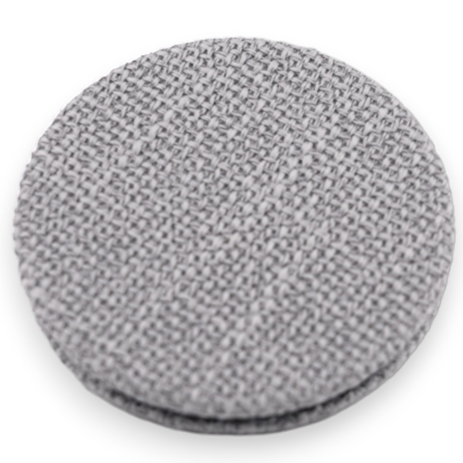 Petit miroir de poche gris  cœur fleur 3D rose