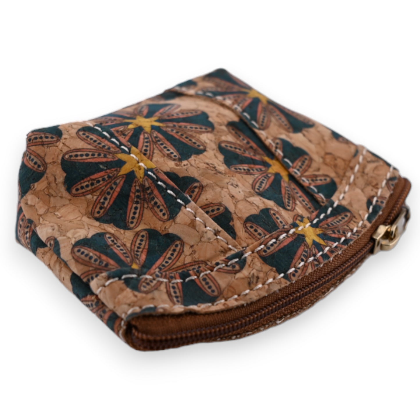 Petit porte monnaie imprimé fleurs vintage