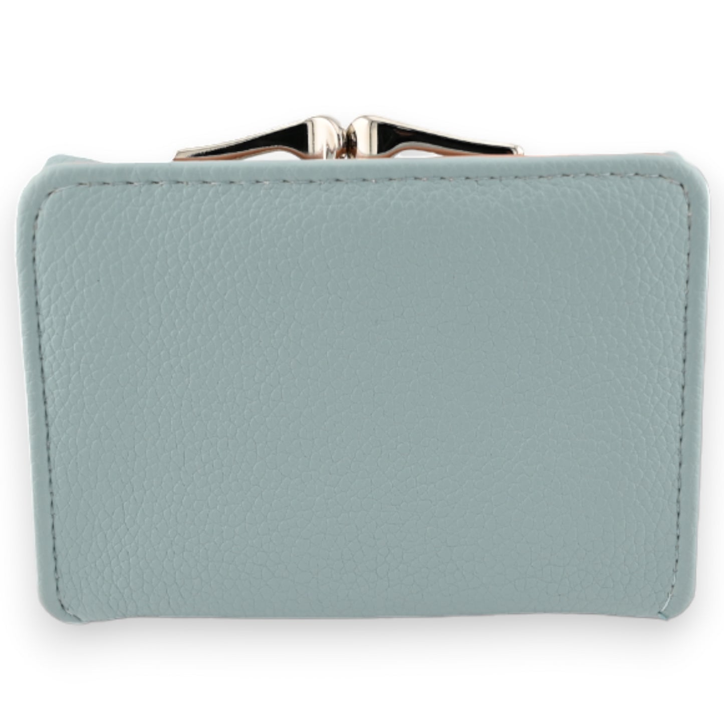 Petit portefeuille compact chat bleu ciel