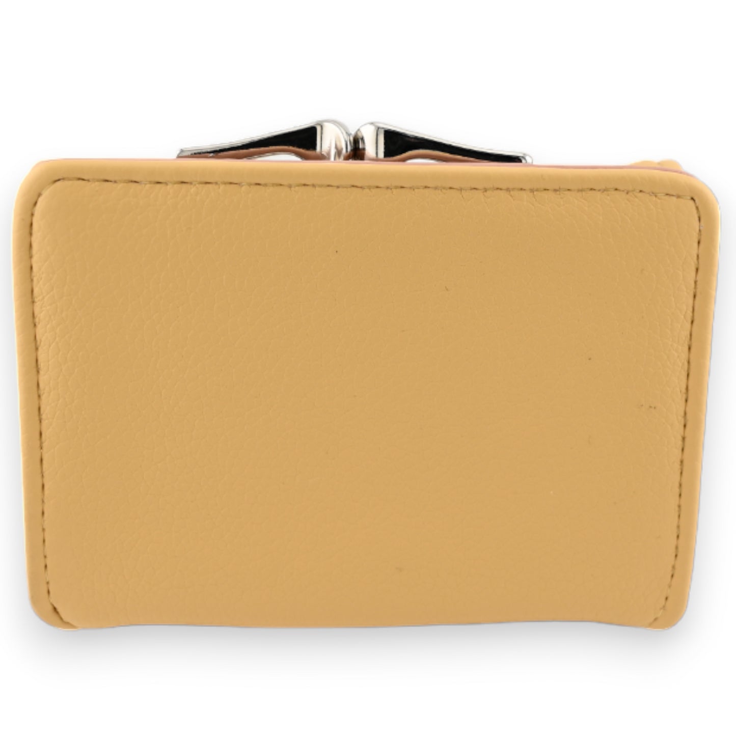 Petit portefeuille compact chat moutarde