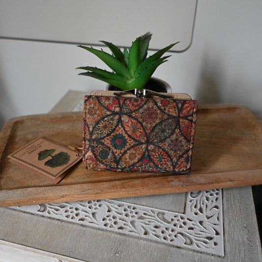 Petit portefeuille compact en liège