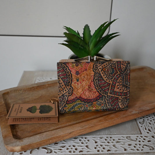 Petit portefeuille compact en liège