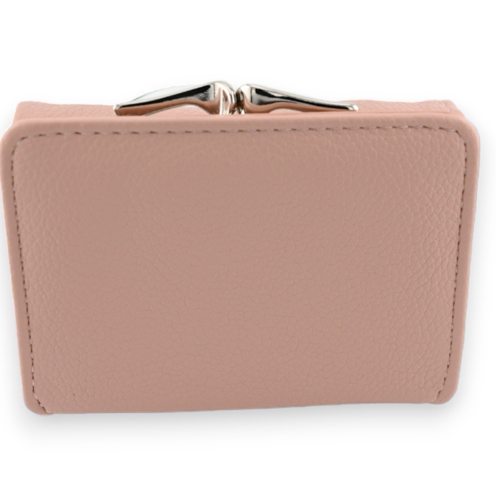 Petit portefeuille compact vieux rose