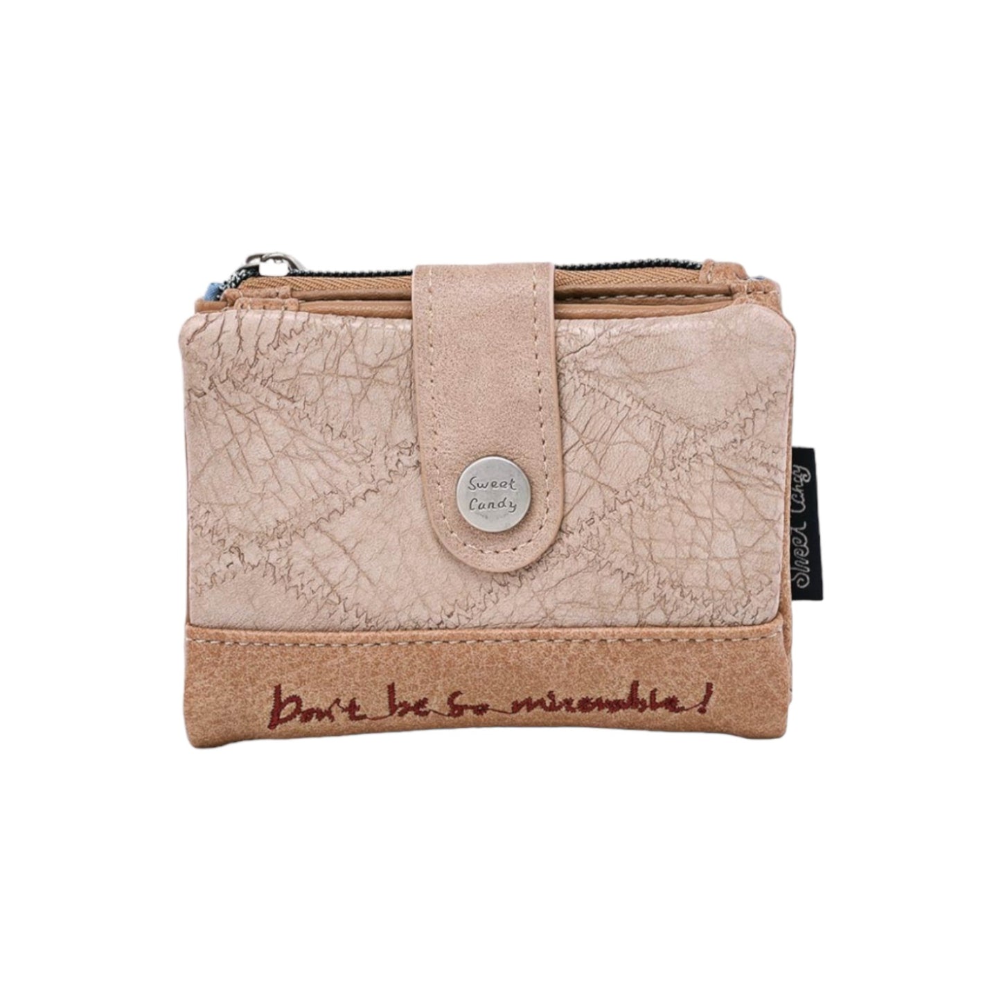 Petit portefeuille sweety candy beige