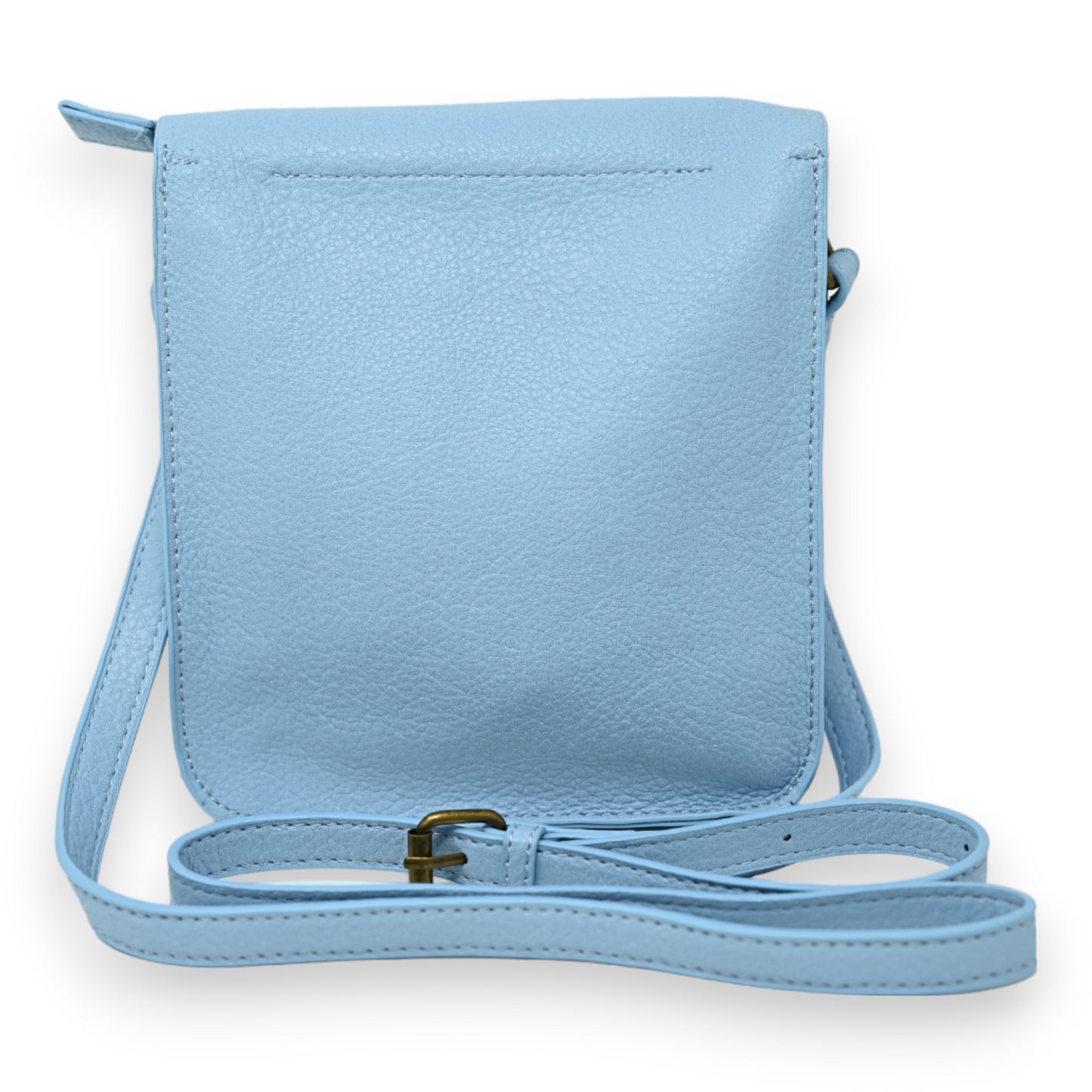 Pochette forme cartable bleu ciel