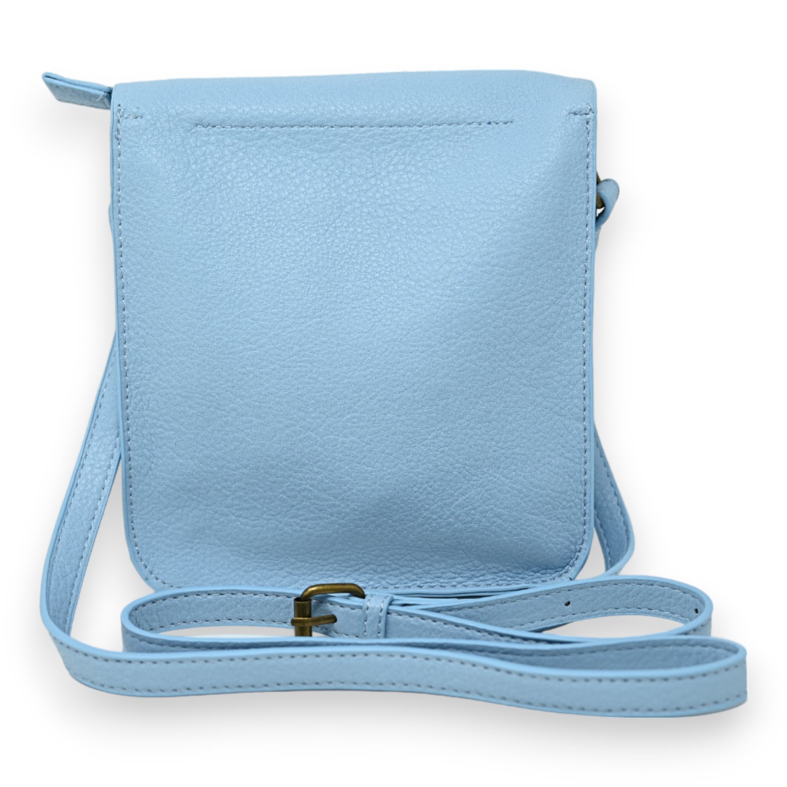 Pochette forme cartable bleu ciel