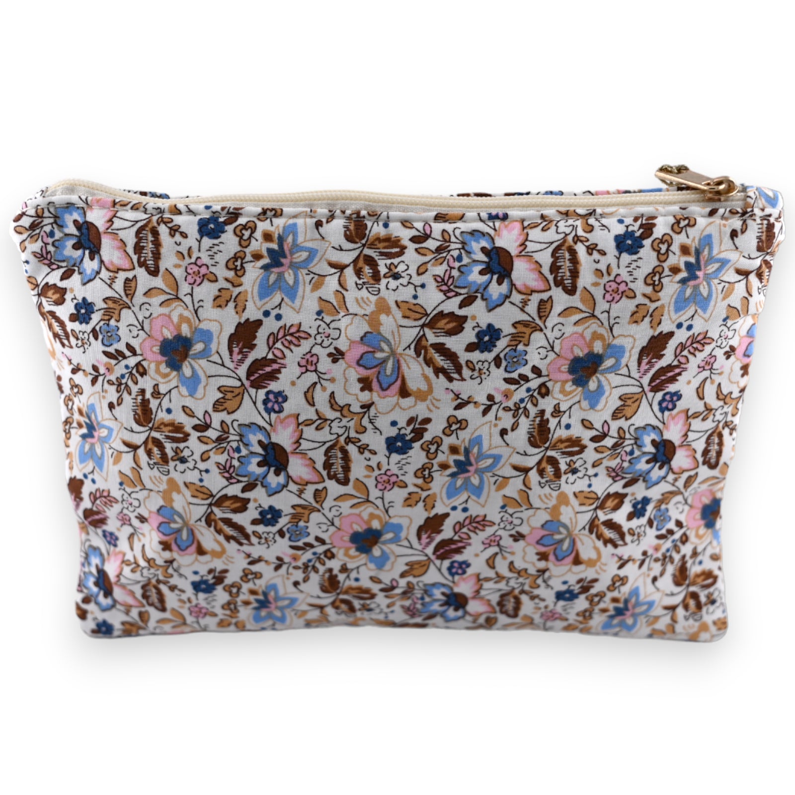 Pochette tissu AMOUR fleuri pastel