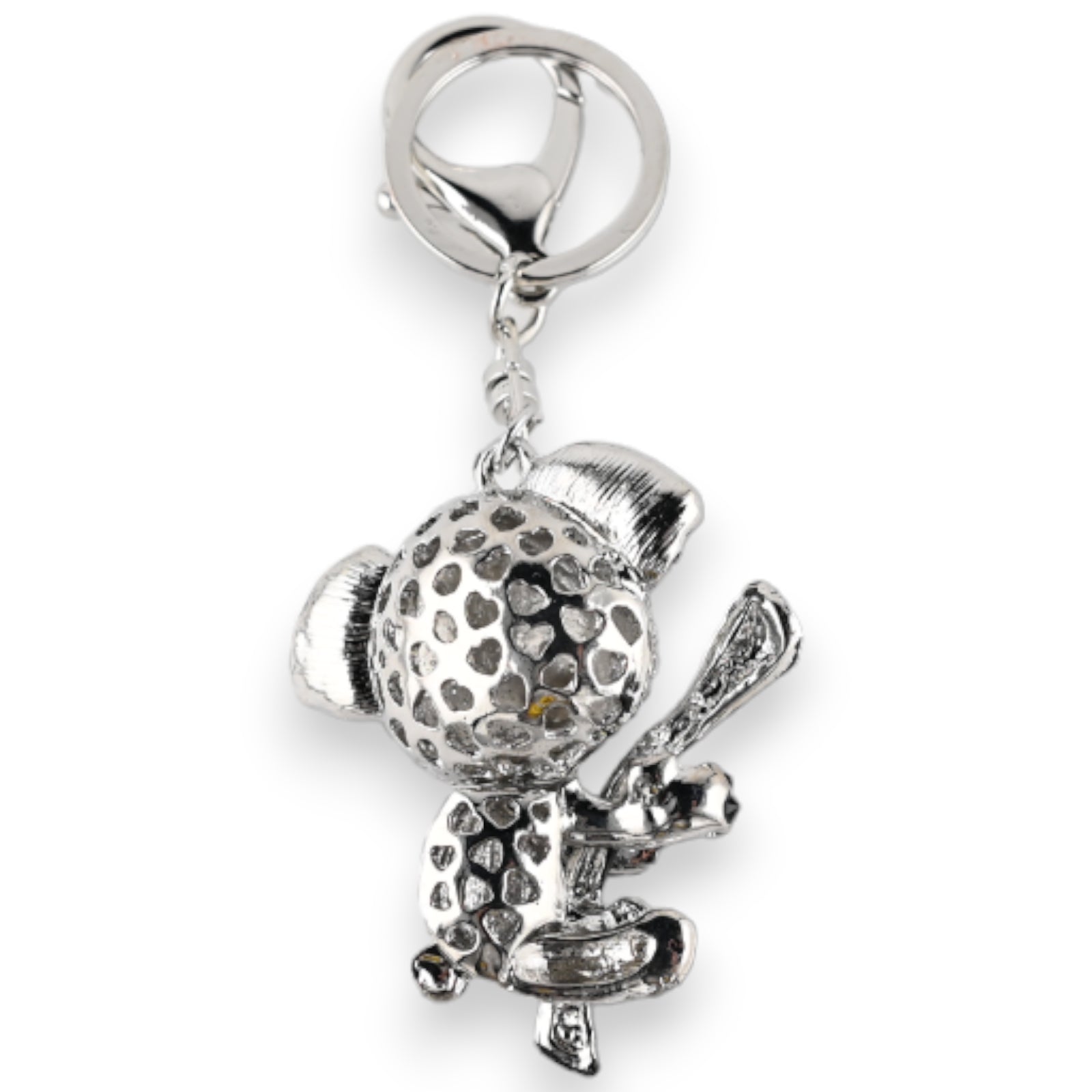 Porte-clés argenté koala sur sa branche