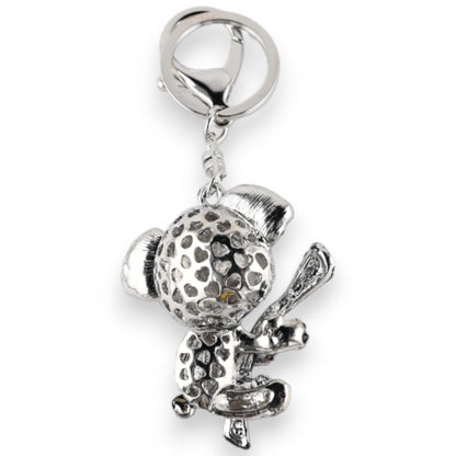 Porte-clés argenté koala sur sa branche