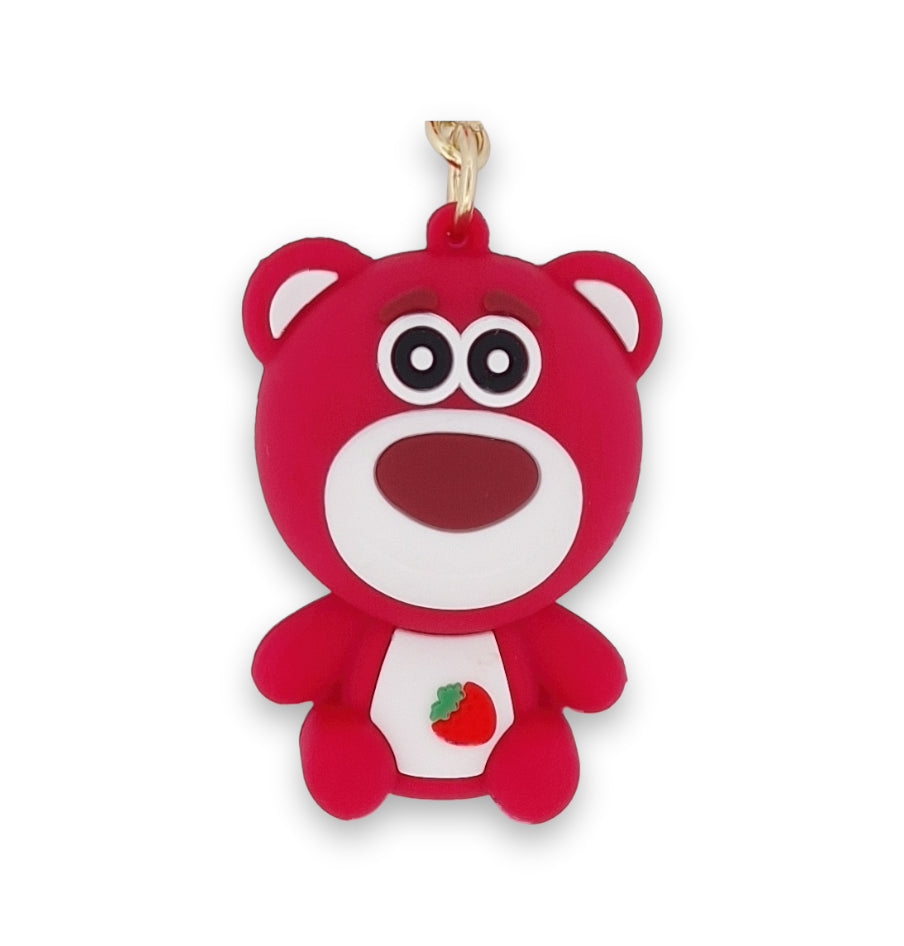 Porte-clés ourson rouge