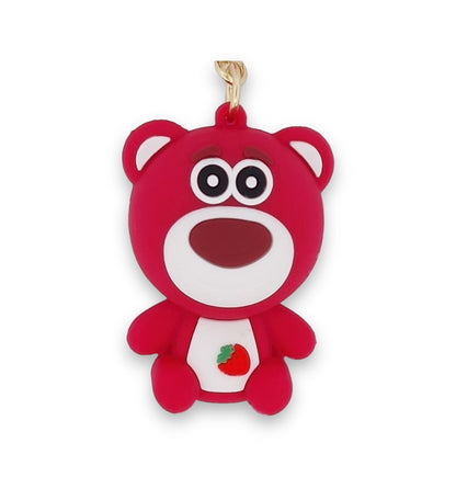 Porte-clés ourson rouge