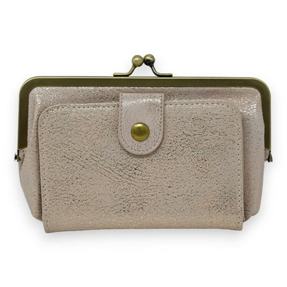 Porte monnaie rétro astucieux rose brillant