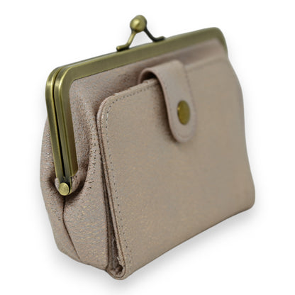 Porte monnaie rétro astucieux rose brillant