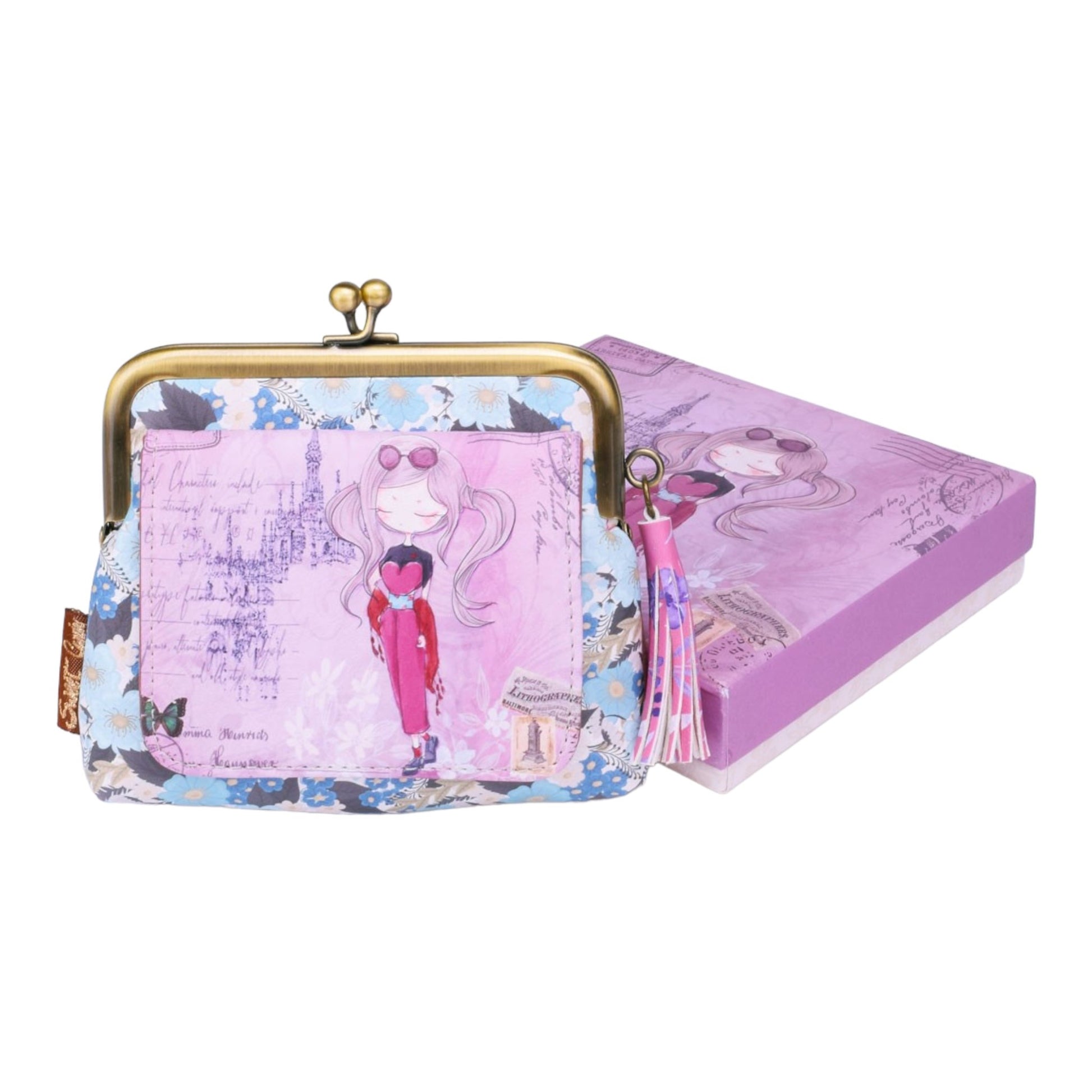 Porte-monnaie rose et bleu Sweet & Candy