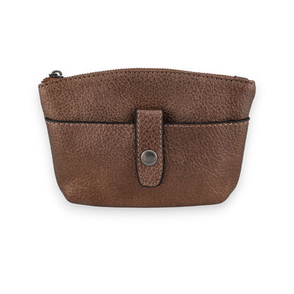 Porte monnaie synthétique bronze