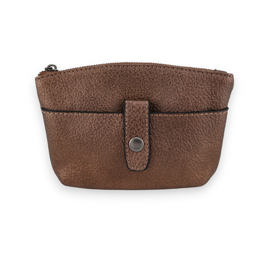 Porte monnaie synthétique bronze