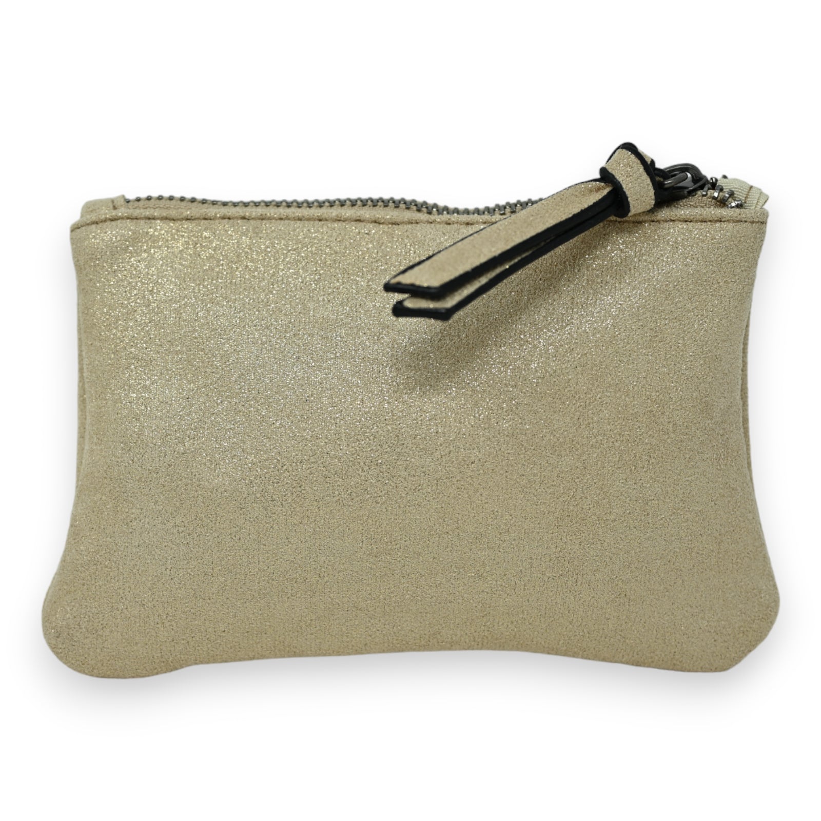 Porte monnaie tissu doux brillant doré étoile