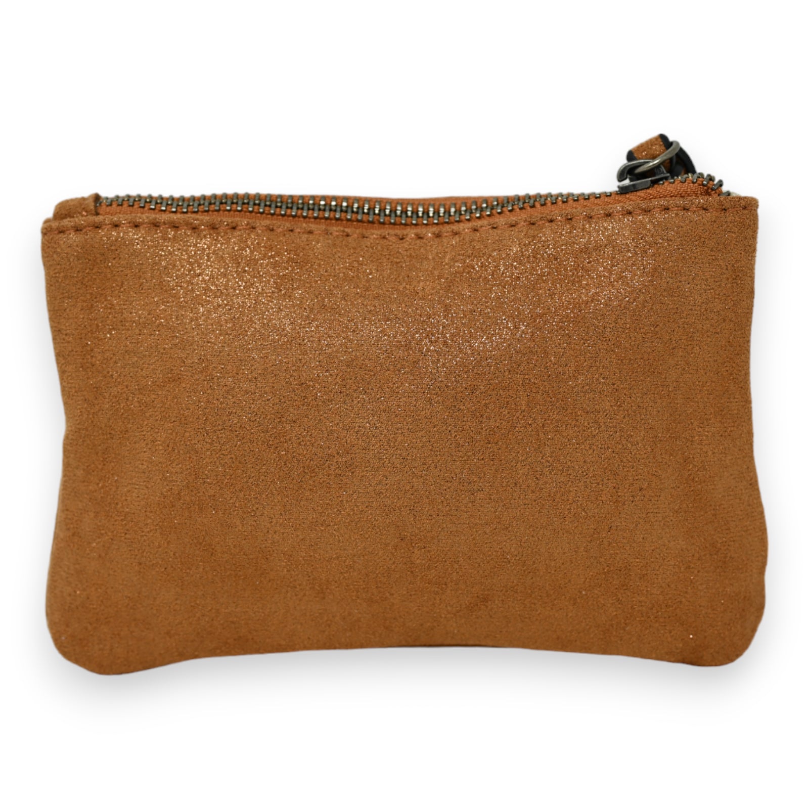 Porte monnaie tissu doux brillant camel étoile
