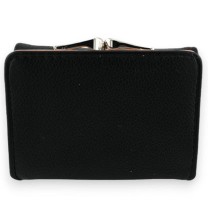 Petit portefeuille compact chat noir