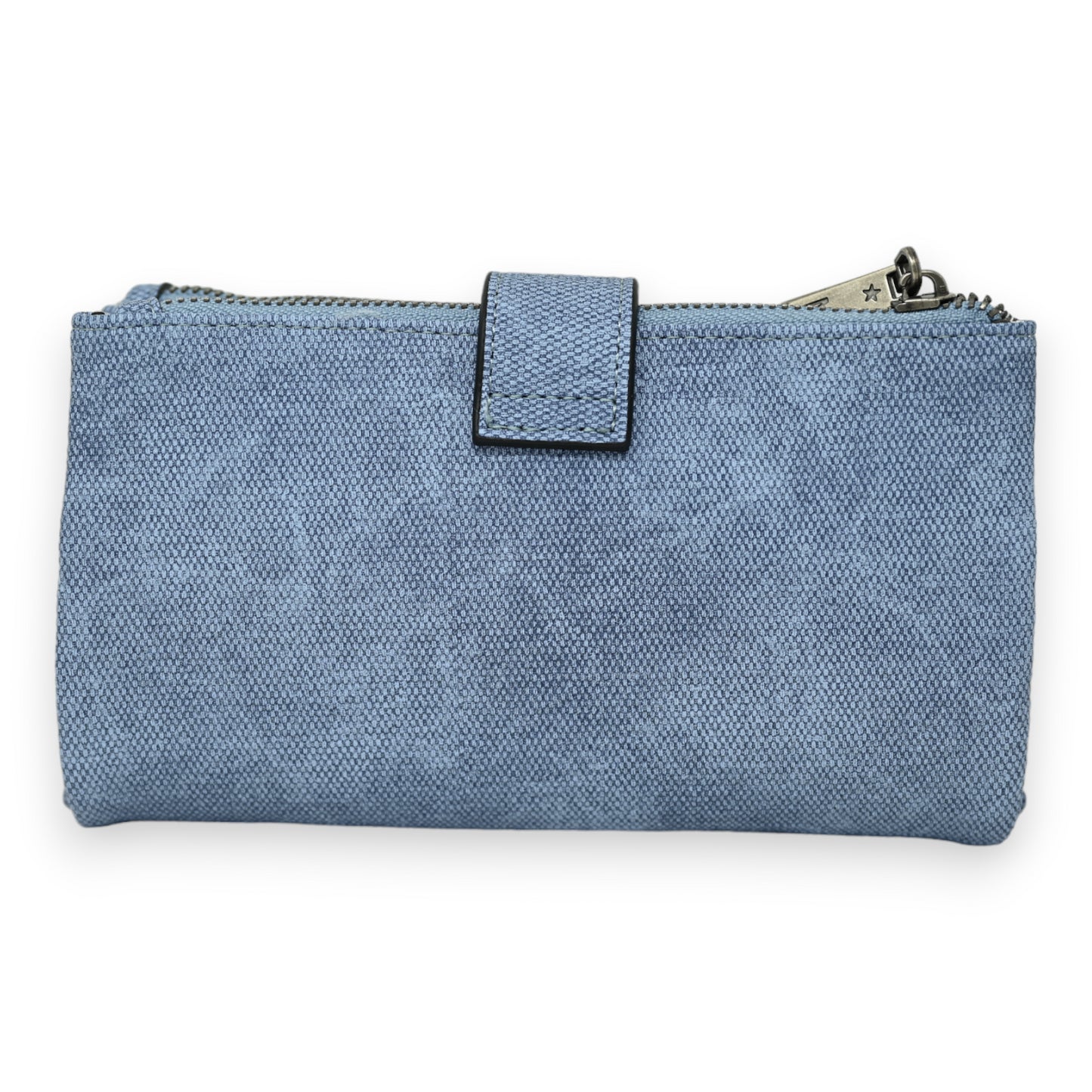 Portefeuille compagnon bleu jeans délavé