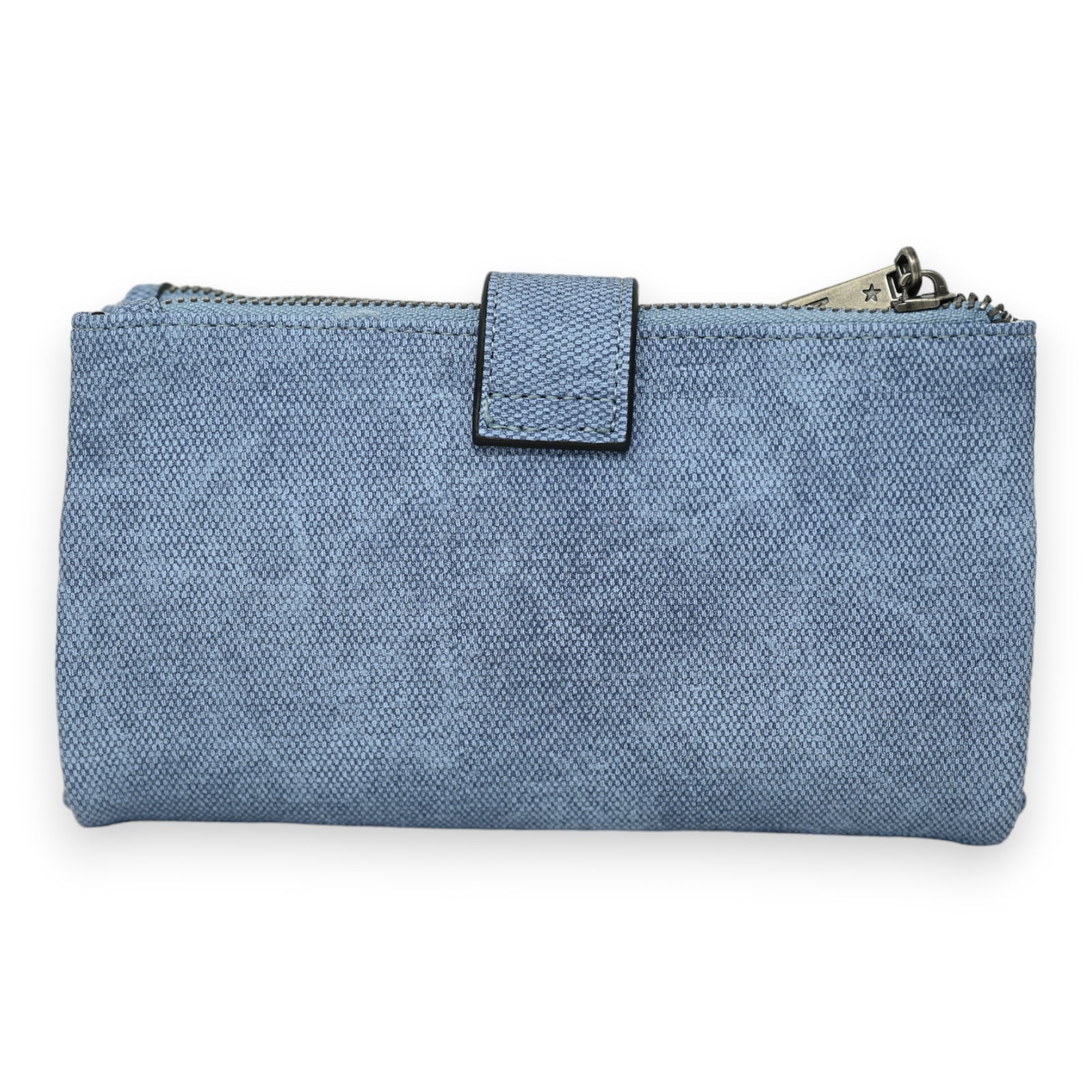 Portefeuille compagnon bleu jeans délavé