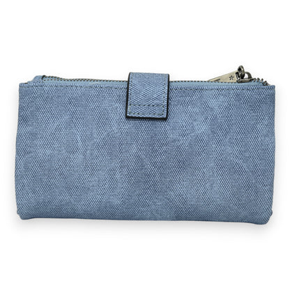 Portefeuille compagnon bleu jeans délavé