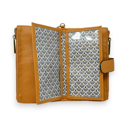 Portefeuille compagnon moutarde