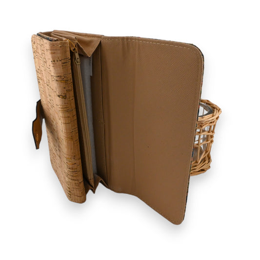 Portefeuille liège graphisme multicolore