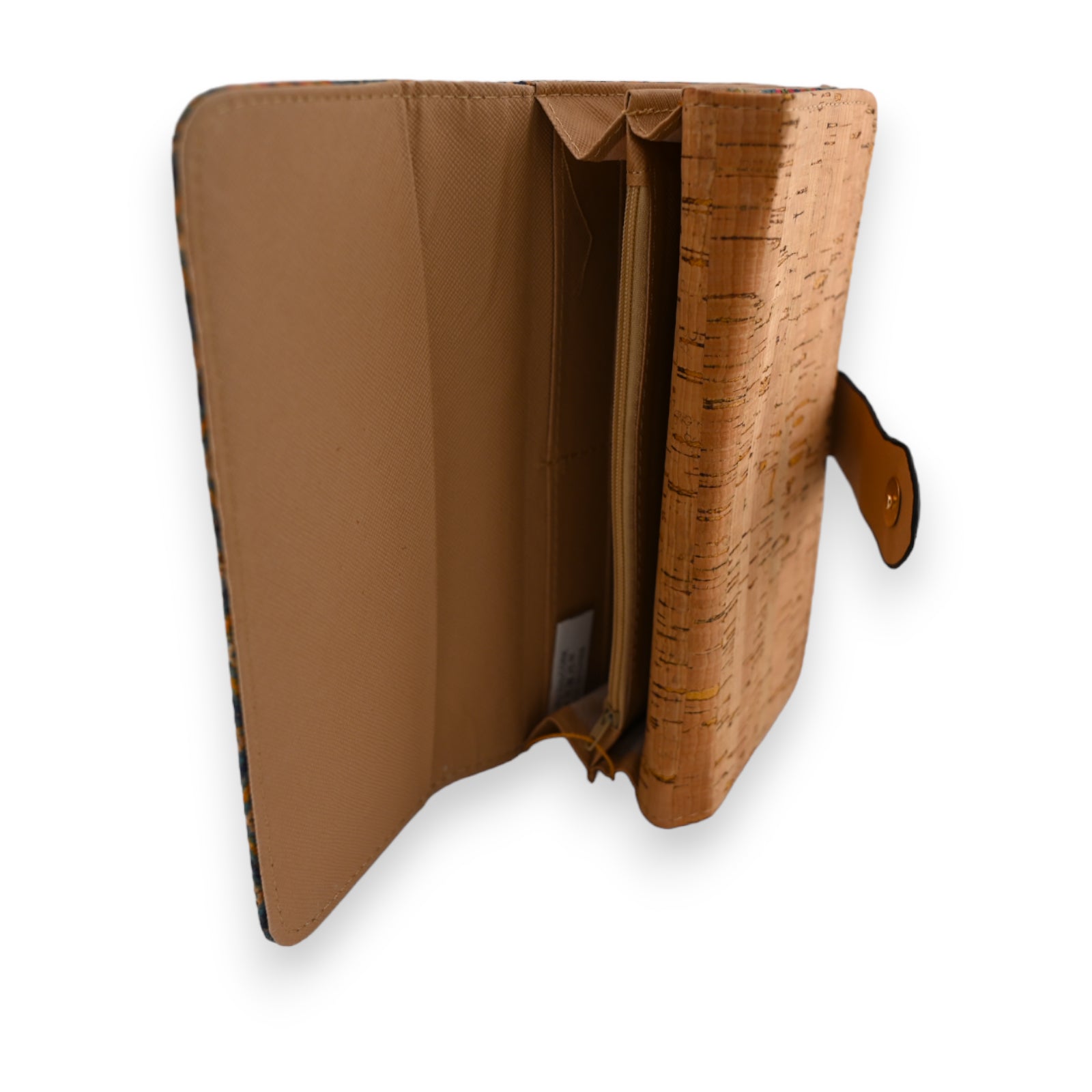 Portefeuille liège motif indien