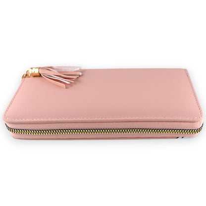 Portefeuille vieux rose chat