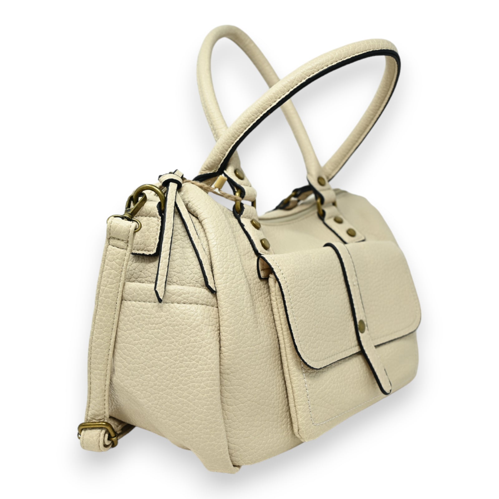 Sac à Main Élégance Beige Multi-Poches