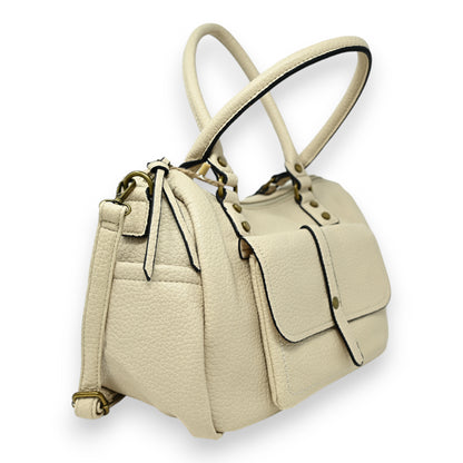 Sac à Main Élégance Beige Multi-Poches
