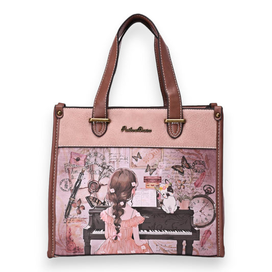 Sac à main Sweet & Candy Piano Rose