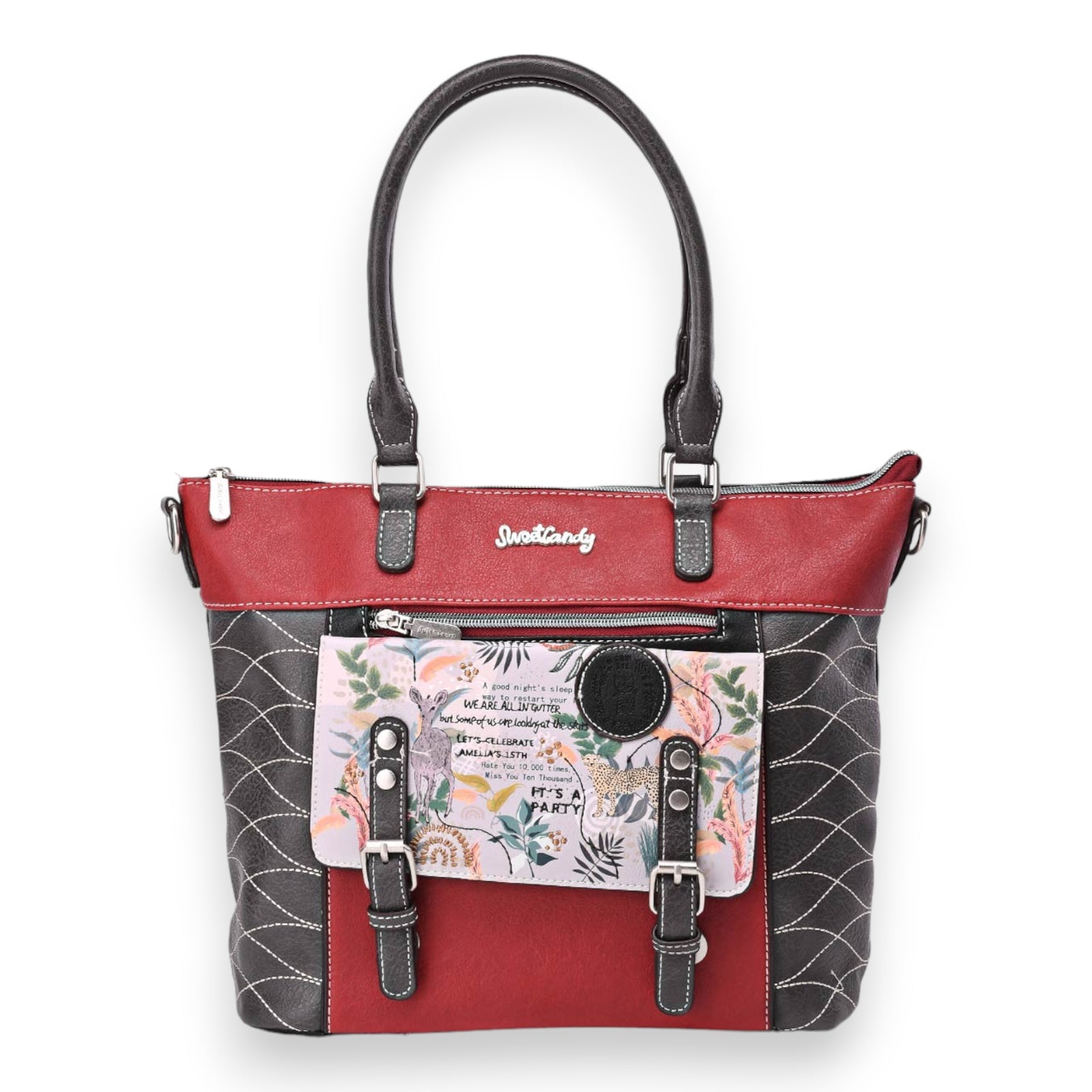 Sac à main Sweet & Candy Tropical Rouge et Noir