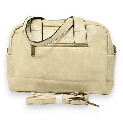 Sac à Main Double Poches Beige Style Vintage