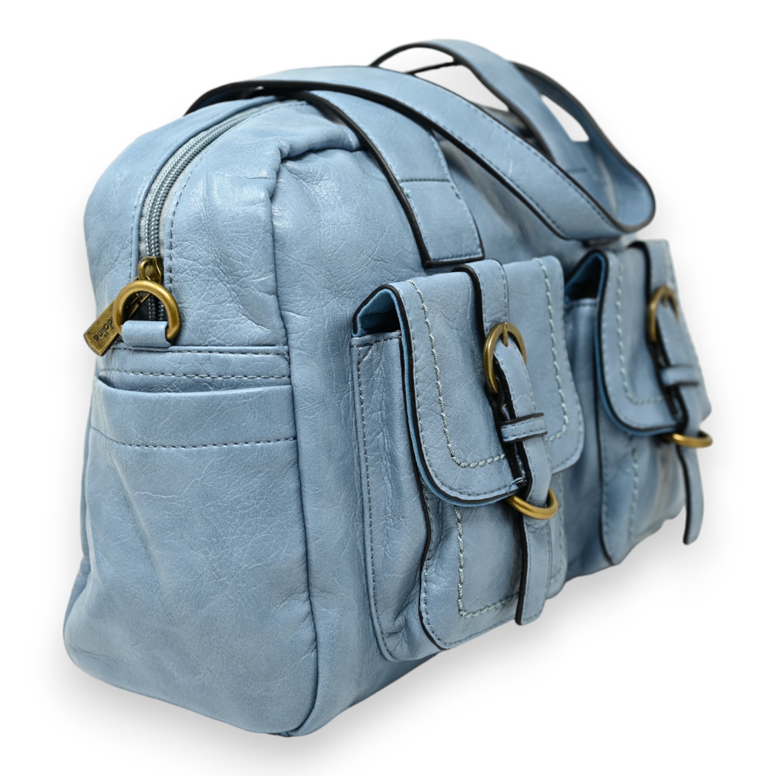Sac à Main synthétique Elena Bleu Ciel