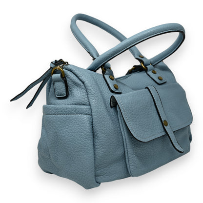 Sac à main synthétique bleu jeans