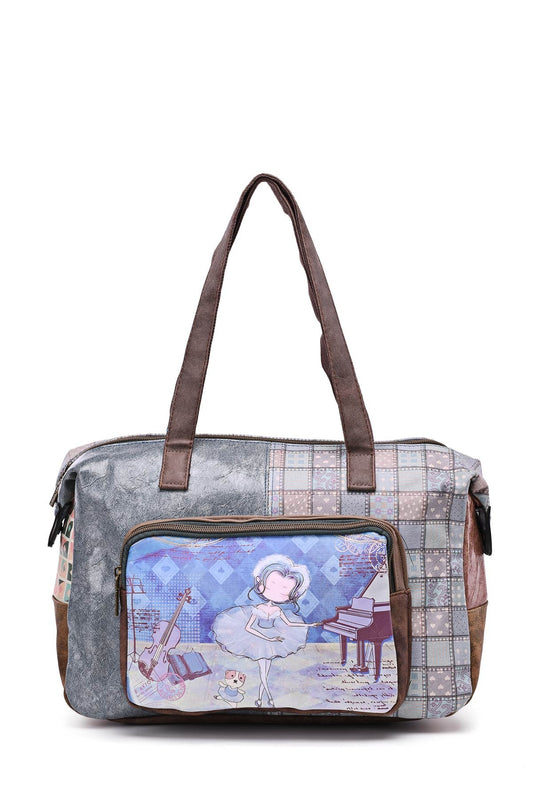 Sac à main Sweet Candy Danseuse Étoile Gris Bleu