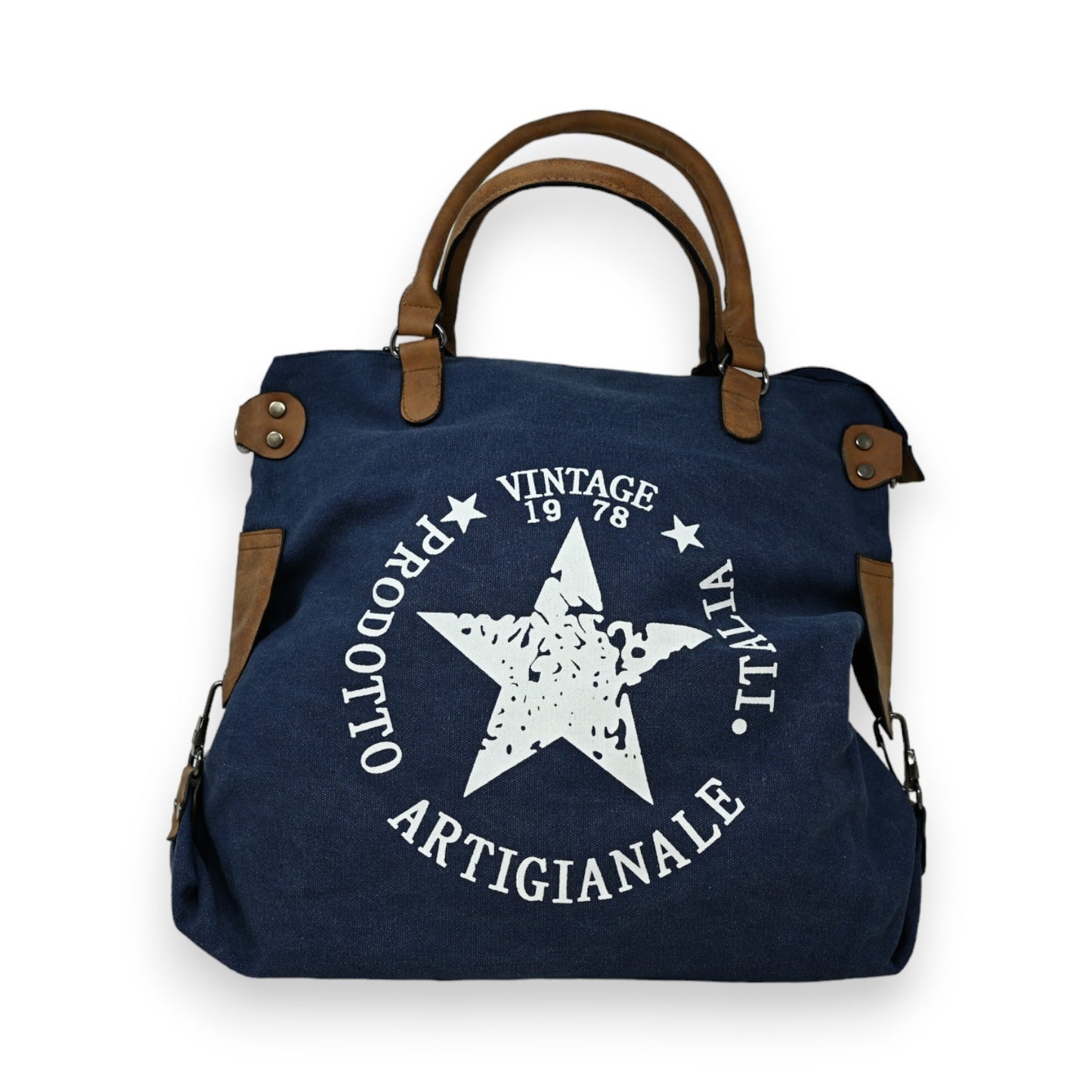 Sac à main vintage étoile bleu jeans