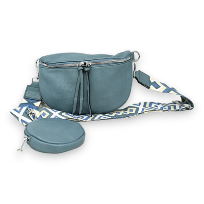 Sac banane bandoulière bleu jeans