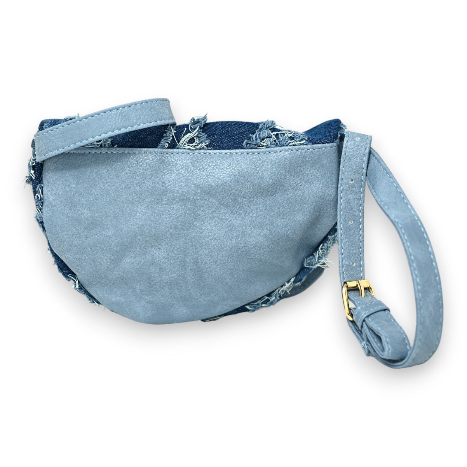 Sac banane bandoulière jeans bleu foncé délavé